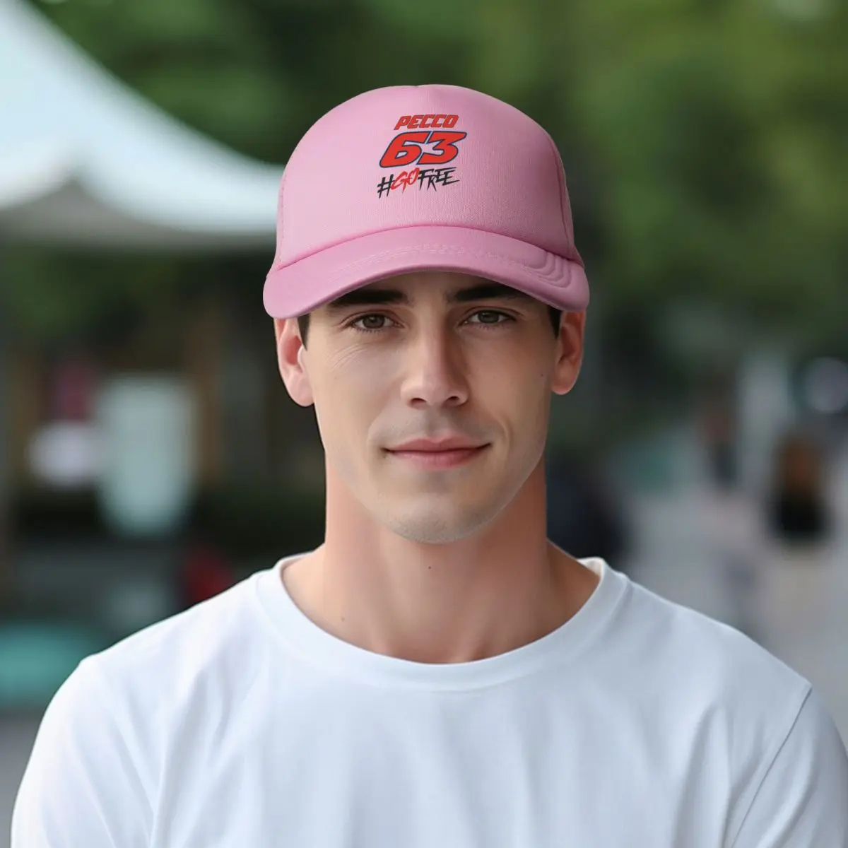 Фото Pecco Bagnaia 63, бейсболки с сеткой, модные бейсболки Snapback, дышащие бейсболки, уличные кепки для мужчин и женщин №5