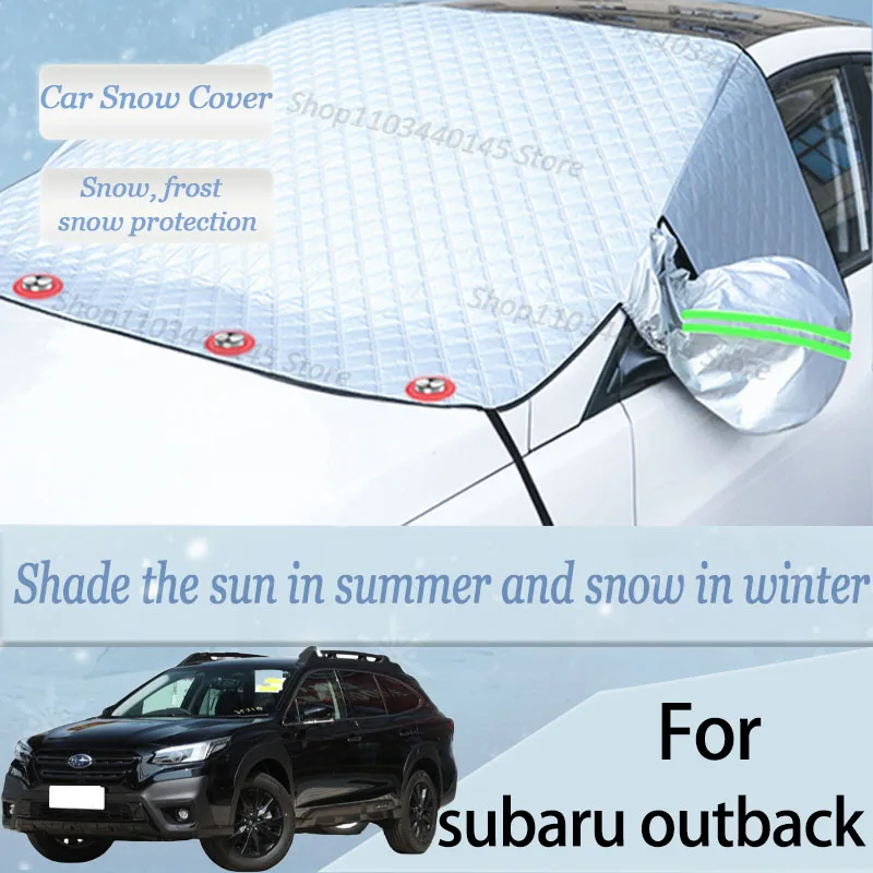 Для автомобиля Subaru Outback Snow Windscreen, Snow, Frost, пыль и УФ-защита, зимняя автомобильная одежда, толстый магнит