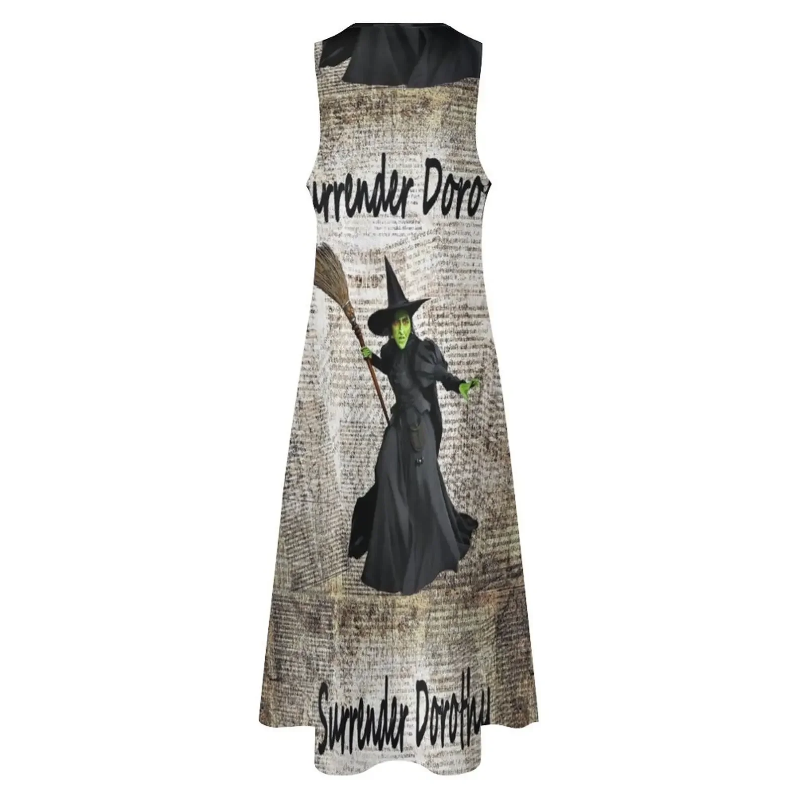 Фото Surrender Dorothy Wicked Witch oz, цифровые смешанные материалы, винтажное искусство от Mysticladyart, маска с принтом, 2020, длинное платье №4