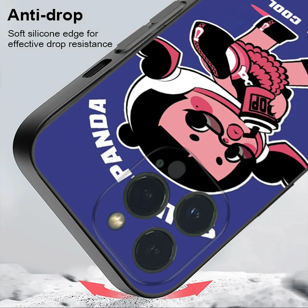 Фото Чехол для телефона S-SKULLPANDAS Art Design для IPhone 16 15 14 13 12 Mini 11 Pro XS Max X XR SE5 6 7 8 Plus, мягкий силиконовый чехол №3