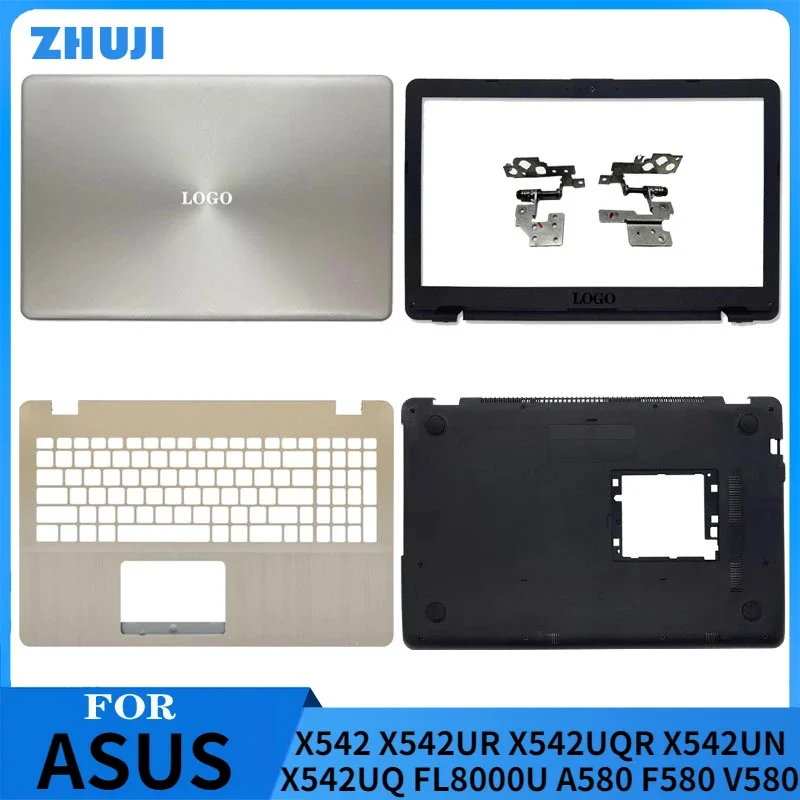 Новая задняя крышка ЖК-дисплея, нижняя передняя панель для ASUS X542 X542UR X542UQR X542UN X542UQ FL8000U A580 F580 V580, корпус корпуса