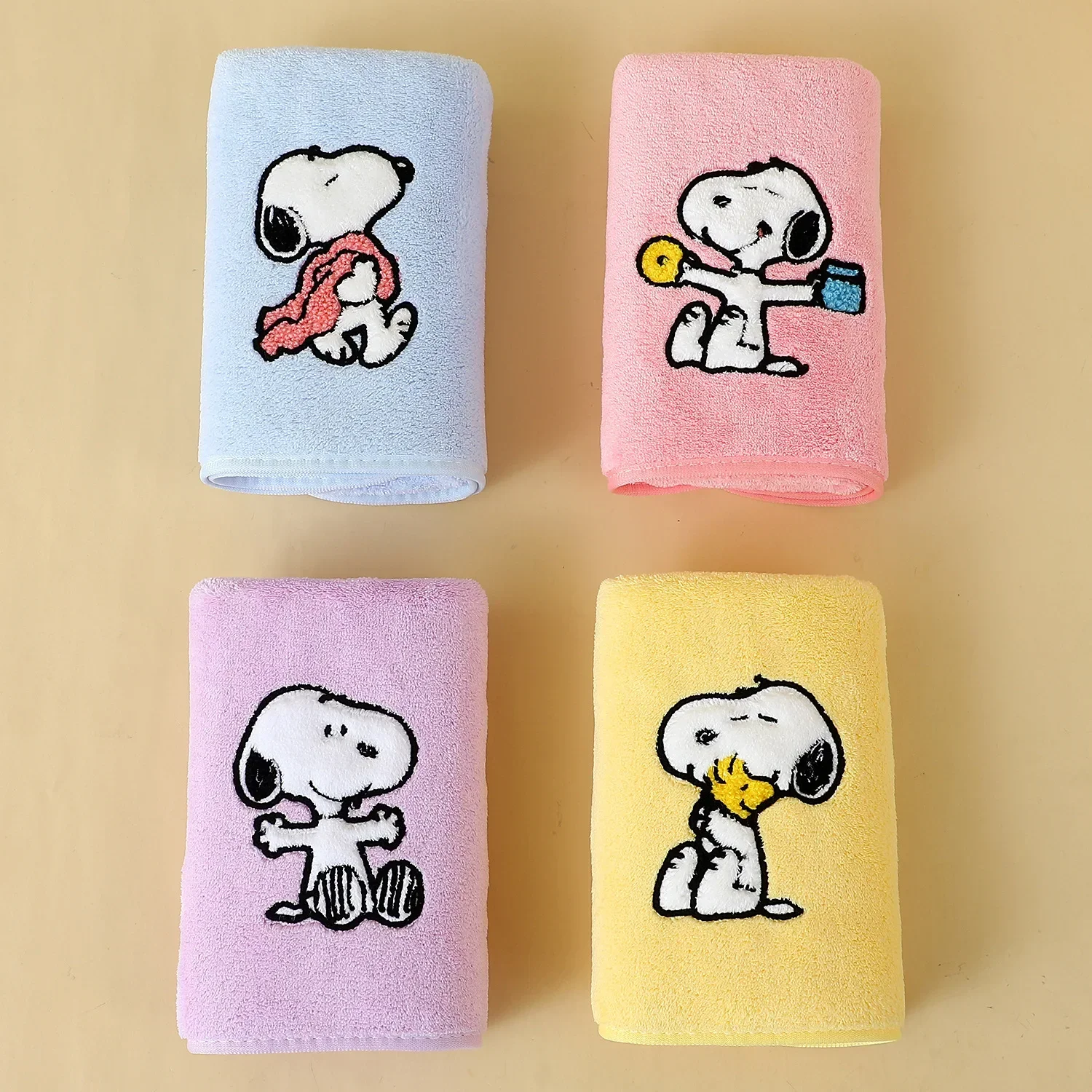 Новое полотенце Snoopy, коралловое бархатное банное полотенце, впитывающее лицо с героями мультфильмов, милое мягкое банное полотенце Snoopy