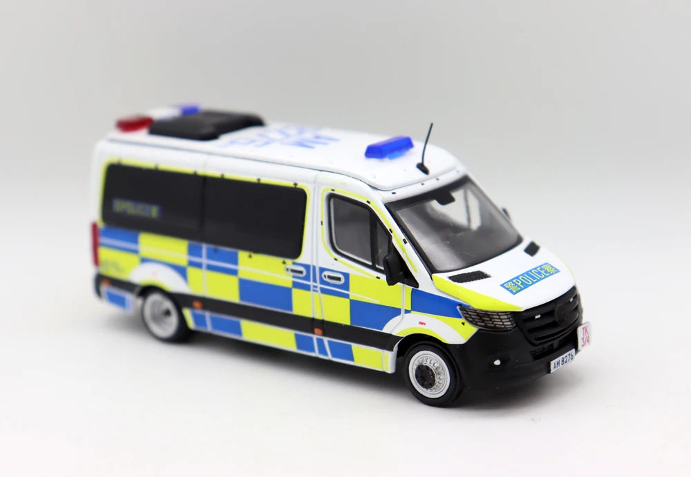 Фото ERA автомобиль 1/64 масштаб BZ Sprinter HK полицейский (AM8276) Литые модели игрушек из сплава для коллекции №5
