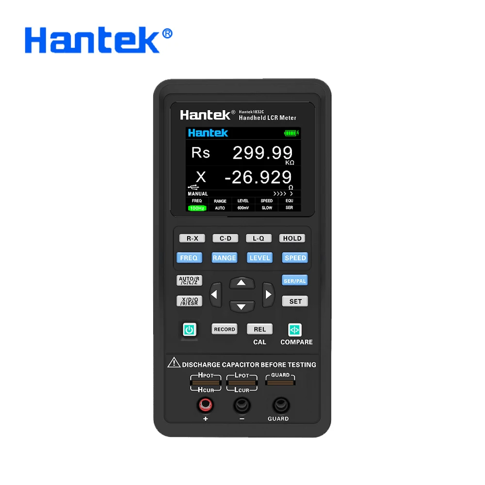 Ручной цифровой измеритель Hantek 40 кГц 1832c, 100 кГц Hantek1833c, инструменты для измерения индуктивности, емкости и сопротивления