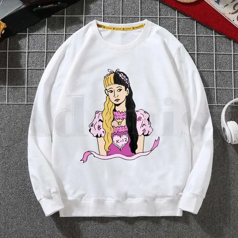 Фото ka Melanie Martinez Kpop, letnia graficzna, estetyczna bluza z nadrukiem, трендовая мужская одежда, мужская одежда в стиле хип-хоп с круглым вырезом, мужская №4