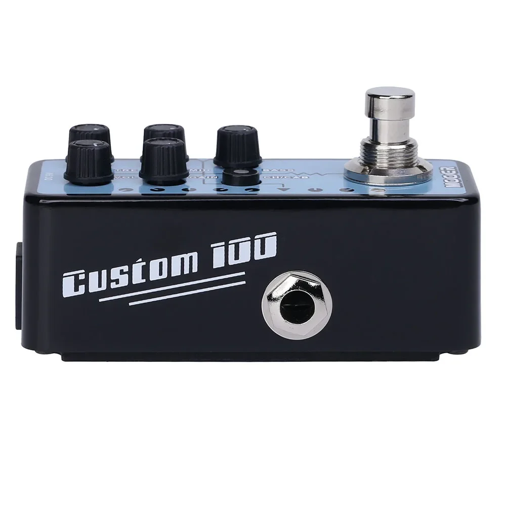 MOOER 018 Custom 100 педаль эффектов для гитары, цифровой предусилитель, имитация шкафа, двухканальный усиление и 3-полосный эквалайзер, педаль для электрогитары (art.: 3920ccd4c97f8) - 3920ccd4c97f8