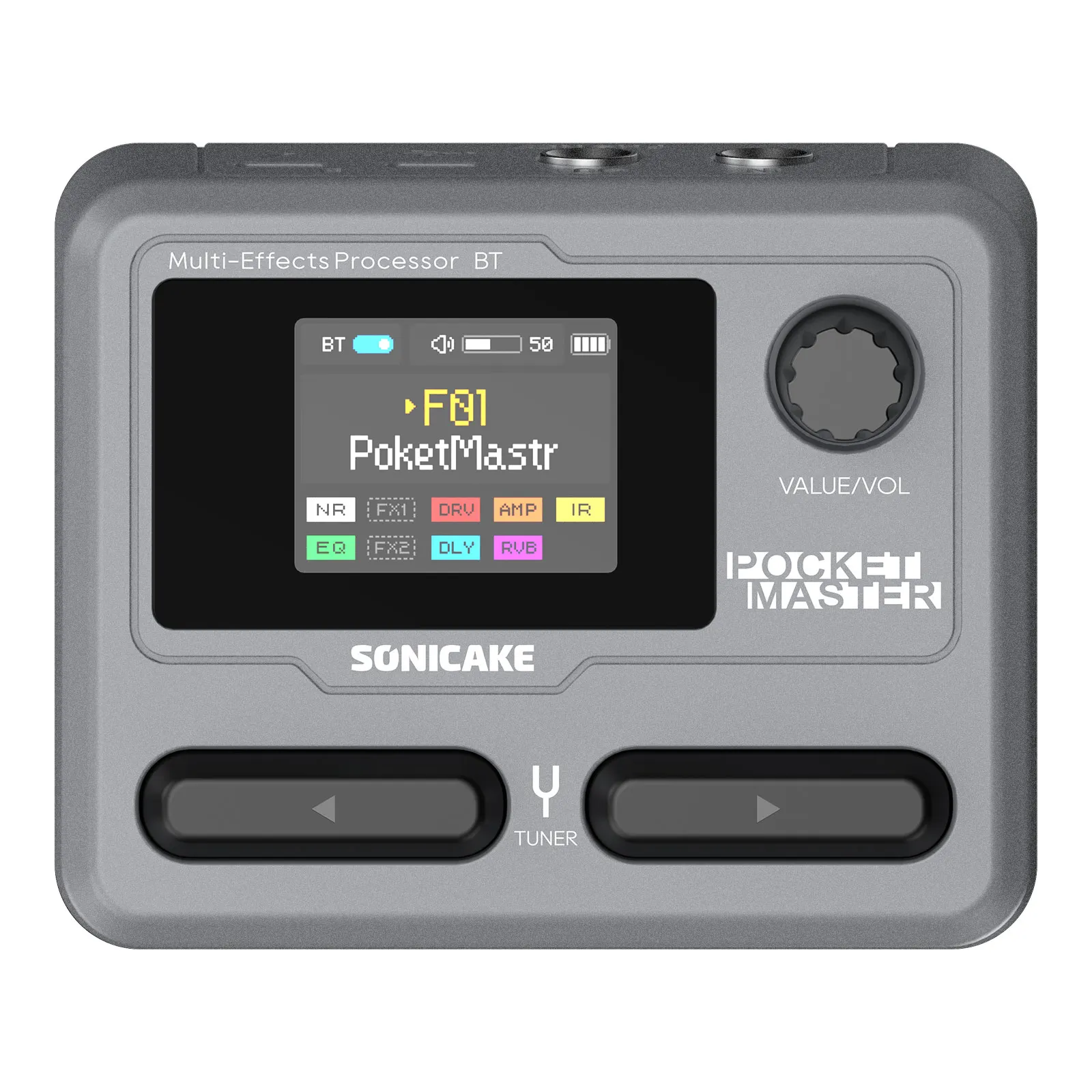 SONICAKE Pocket Master Мини-гитарный басовый усилитель Моделирование ИК-шкафов Мультиэффекты 1,77-дюймовый цветной ЖК-экран Встроенный аккумулятор QME-10 (art.: 3920cb157b6d8) - 3920cb157b6d8