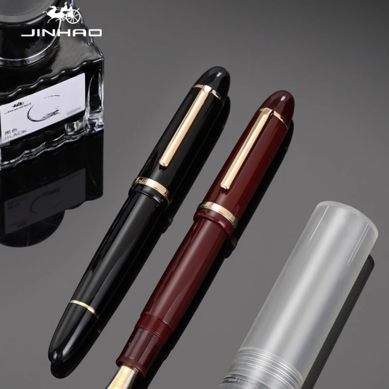 Ручка перьевая Чернильное Jinhao, роскошная шариковая ручка, ручки, сыворотки, школьные принадлежности, подарок на день отца, офисные гаджеты, прочные