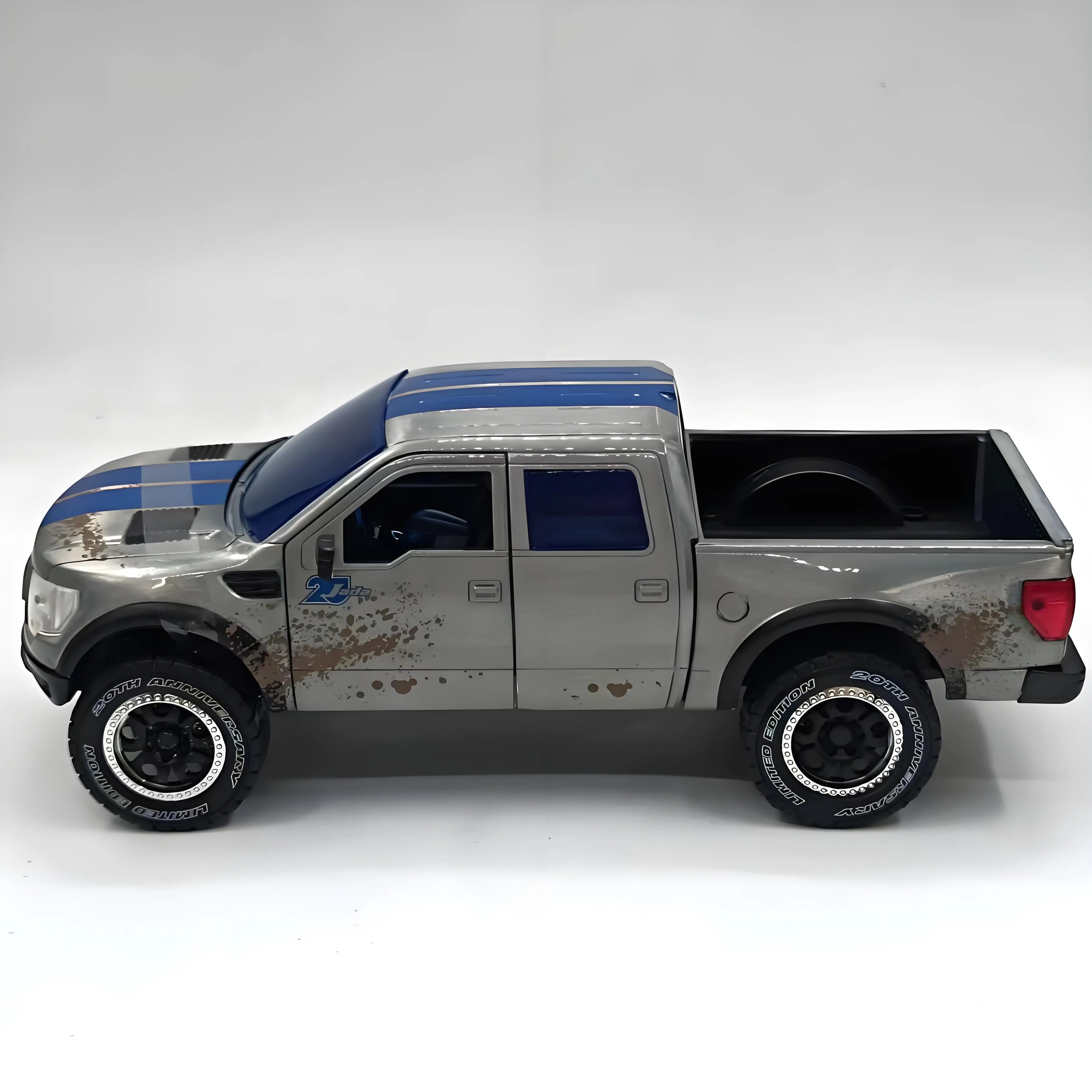Фото JADA 1:24 F-150 SVT Raptor 2011, легкосплавный автомобиль, литье под давлением и игрушечный транспорт, модель автомобиля, миниатюрная масштабная модель автомобиля для детей №3