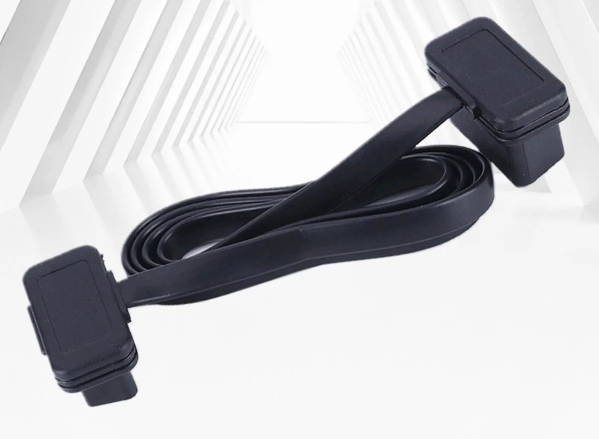 Удлинительный кабель OBD длиной 1 м, 16-контактный кабель OBD-II, диагностическая линия подключения, автомобильный кабель