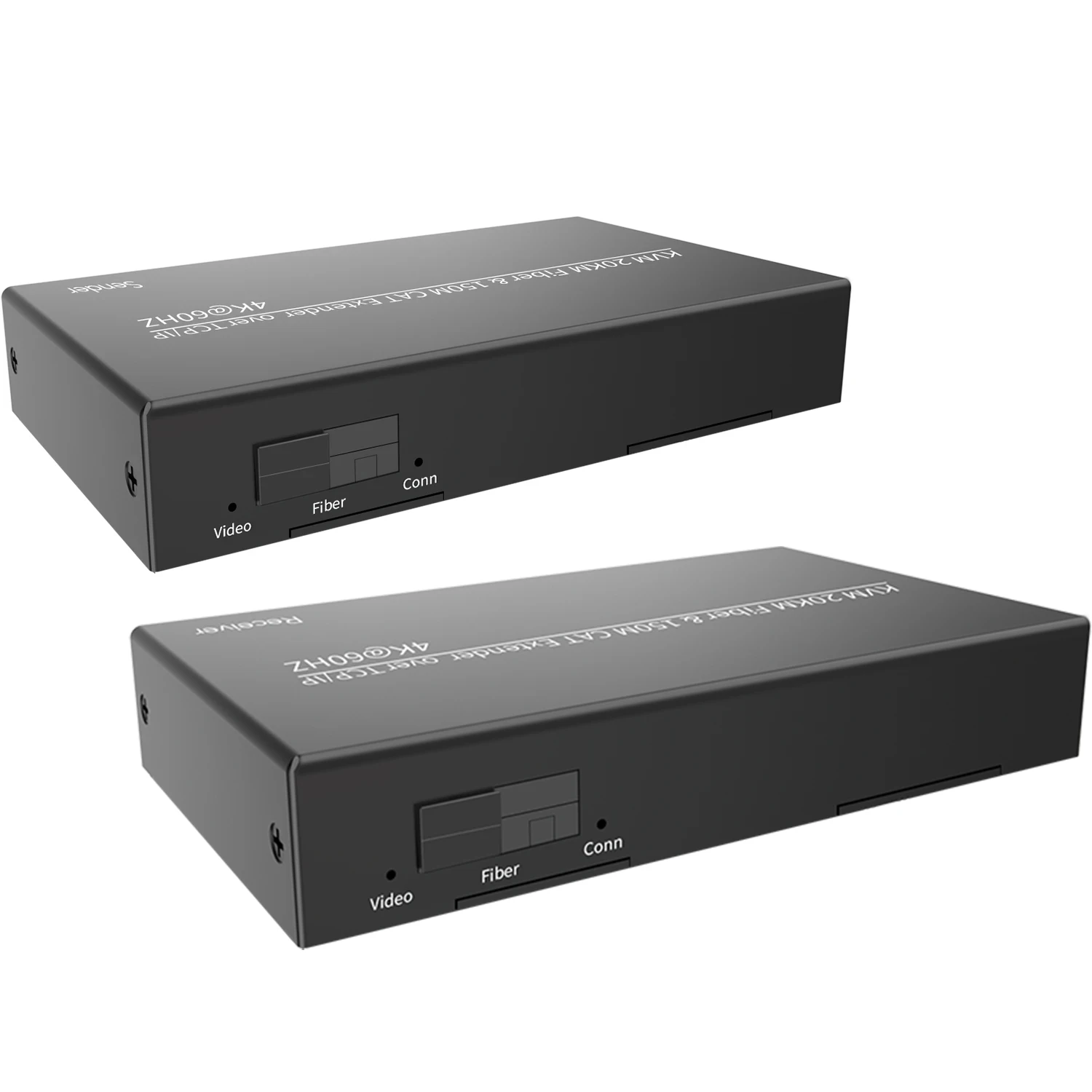 Удлинитель оптоволокна KVM 4K, 60 Гц, 20 км с удлинителем HDMI Ethernet 150 м через кабель Rj45 Cat6 длиной 150 м, поддержка аудиоэкстрактора, клавиатуры, мыши