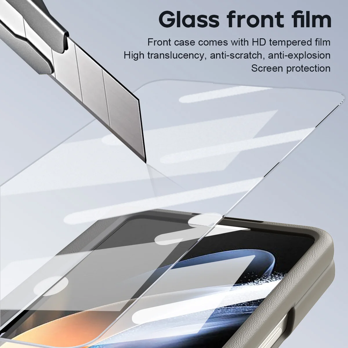 Фото KANABEAR подходит для Samsung fold5 чехол для телефона FOLD4 складной экран кожаный шарнир слот для ручки полный пакет защитный чехол №2