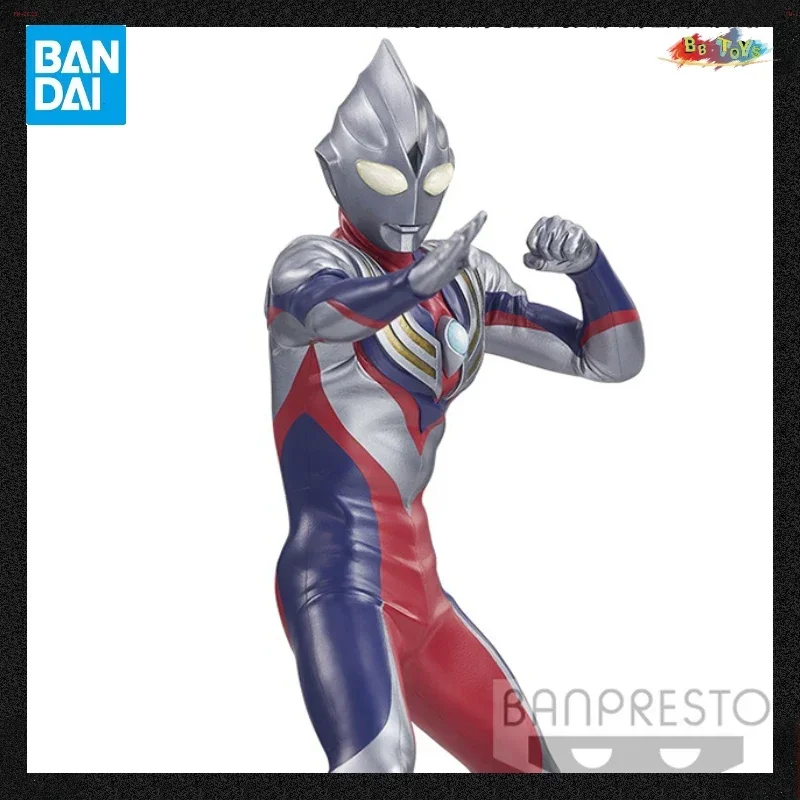 Фото В наличии Bandai, подлинная оригинальная фигурка Hero Ultra Tiga Night Edition Day&Night, специальная подвижная модель аниме, ручная фигурка, праздничный подарок BB №2
