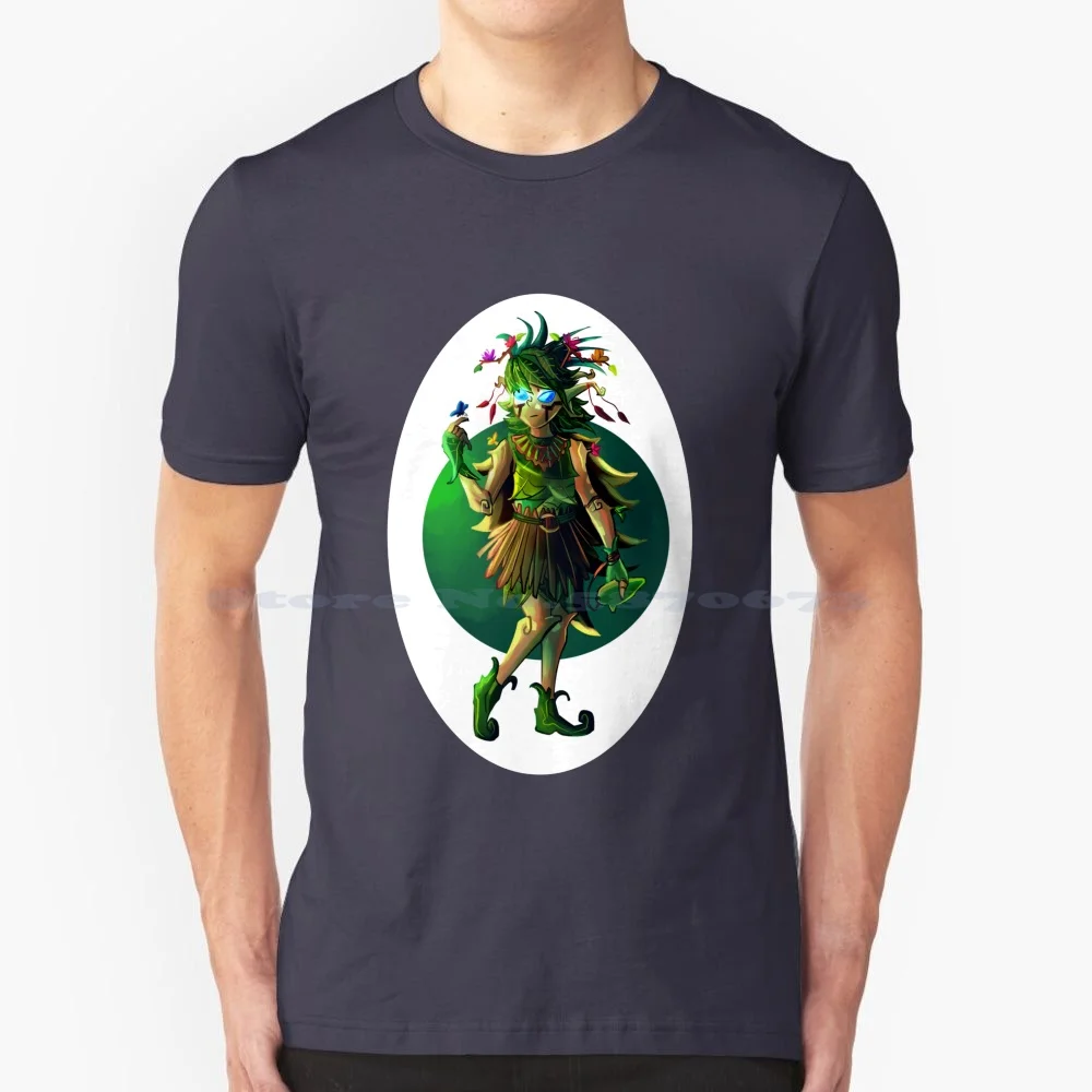 Футболка из 100% хлопка с надписью «Legend Of Oot Saria»