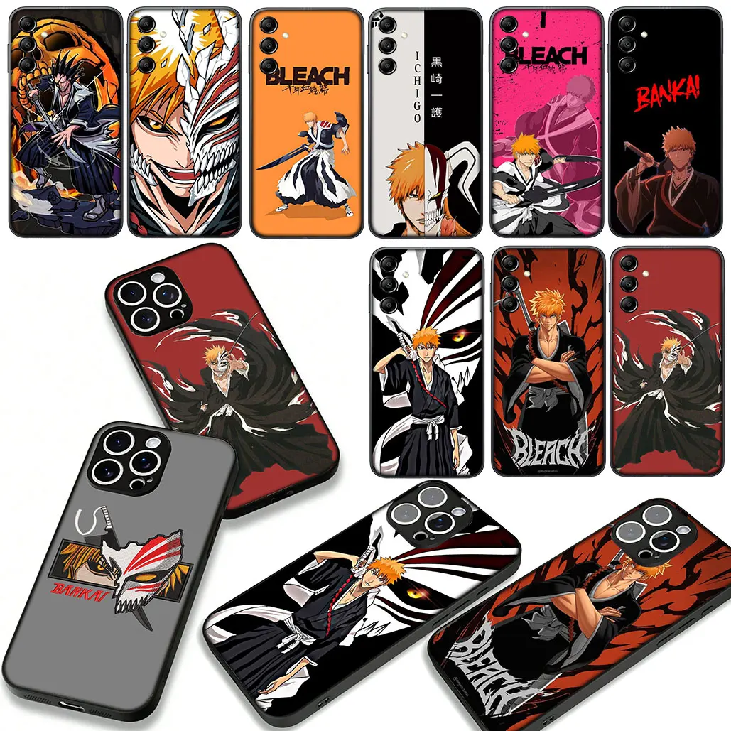 Чехол для телефона Bleach Shinsui Kurosaki Ichigo для Apple iPhone 16 15 14 11 Pro Max SE2 XR 7 8 Plus 16E SE 2022 13 14+ 15+