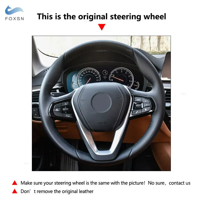 Фото Для BMW G11 G12 G20 G21 G30 G31 G32 X3 G01 X4 G02 X5 G05 X7 G07 G29 ручная строчка из искусственной замши №5