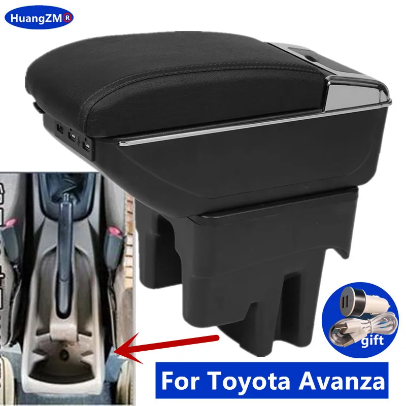 Подлокотник для Toyota Avanza для TOYOTA AVANZA 2016, автомобильный подлокотник, интерьер, специальные аксессуары, центральный контейнер для хранения