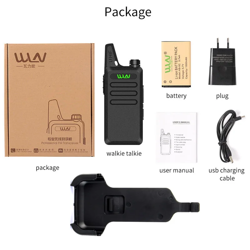 10 шт. Новый WLN KD-C1 5 Вт UHF 400-470 МГц CTCSS/DCS TOT VOX Scan Squelch двухсторонняя радиосвязь