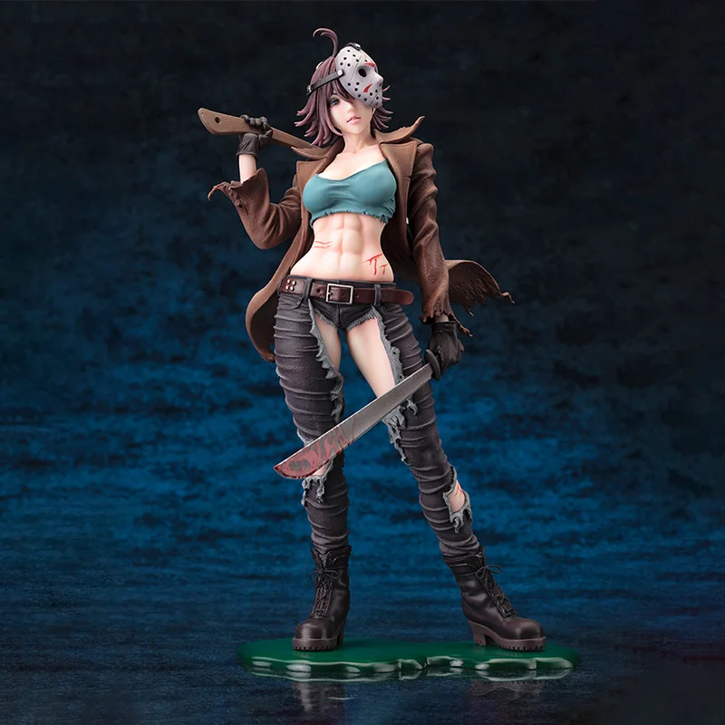 Фото KOTOBUKIYA Original Freddy Vs. Джейсон Джейсон Вурхис Статуя Бишодзё Ужас Бишодзё Фильм X Бишодзё 1/7 второе издание №2