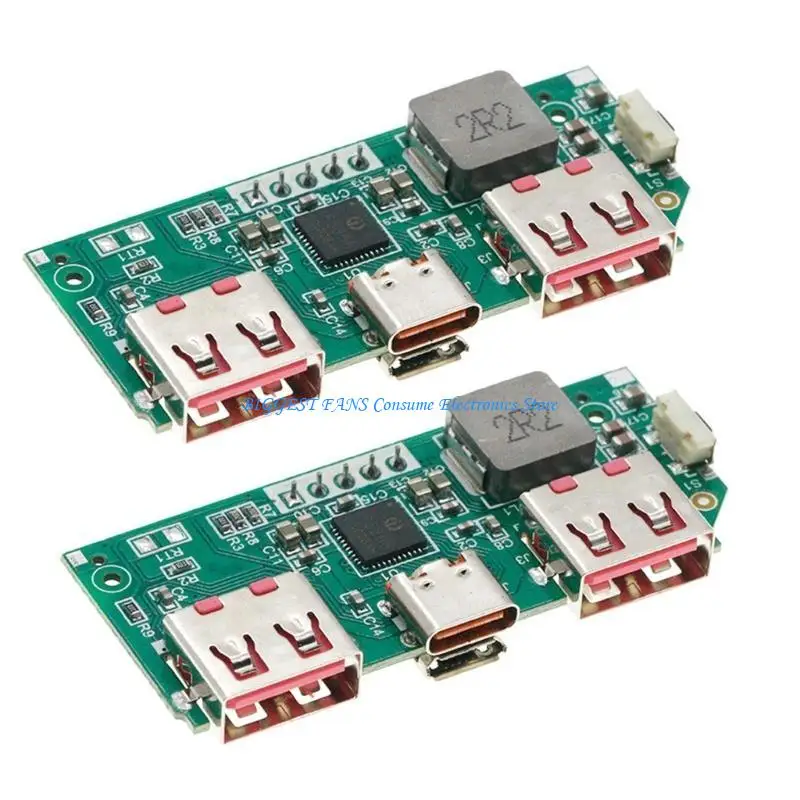 Фото 2PCS 5V 3A Батарея Digital Display Модуль быстрого зарядки IP5356 Тип типа C USB PD3.0 PD2.0 Плата питания №3
