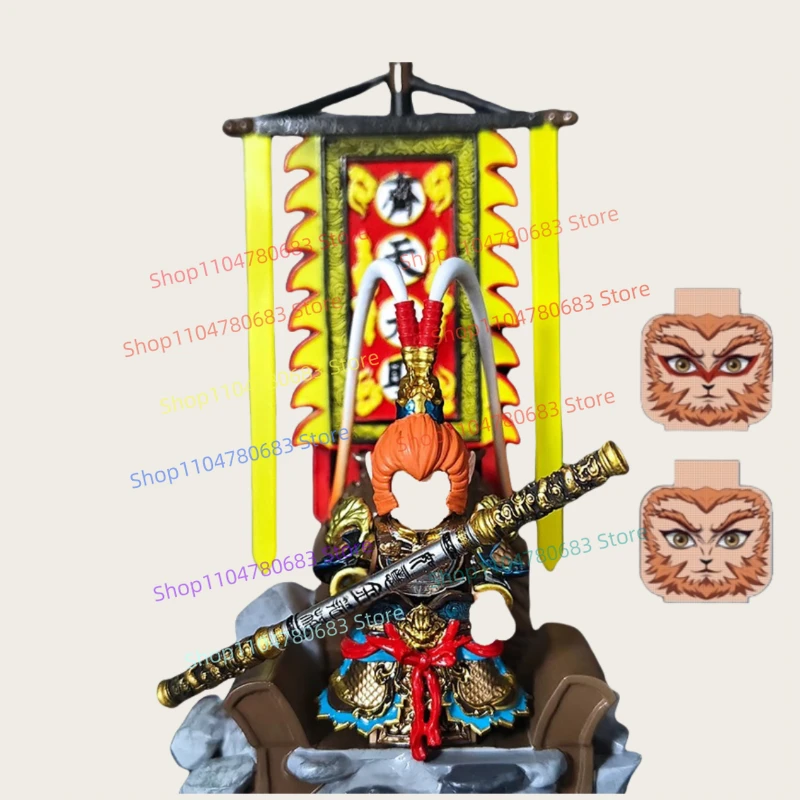 Строительные блоки MOC Qi Tian Da Sheng WuKong, собранная мини-фигурка, модель, украшения, детские развивающие игрушки, подарочная коллекция