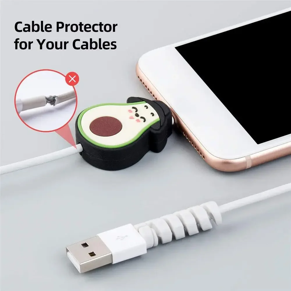 1 шт. мини мультяшный протектор USB кабеля защита шнура передачи данных намотка для iPhone Android зарядный кабель защитный чехол (art.: 3920c4a1a5086) - 3920c4a1a5086