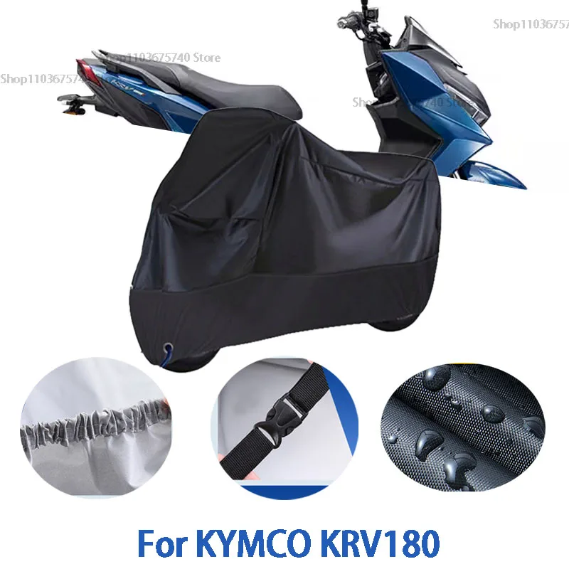 Полные чехлы для мотоцикла KYMCO KRV180, автомобильные чехлы на открытом воздухе, защита от солнца, пыли, без ушей, утолщенные оксфордские чехлы, аксессуары