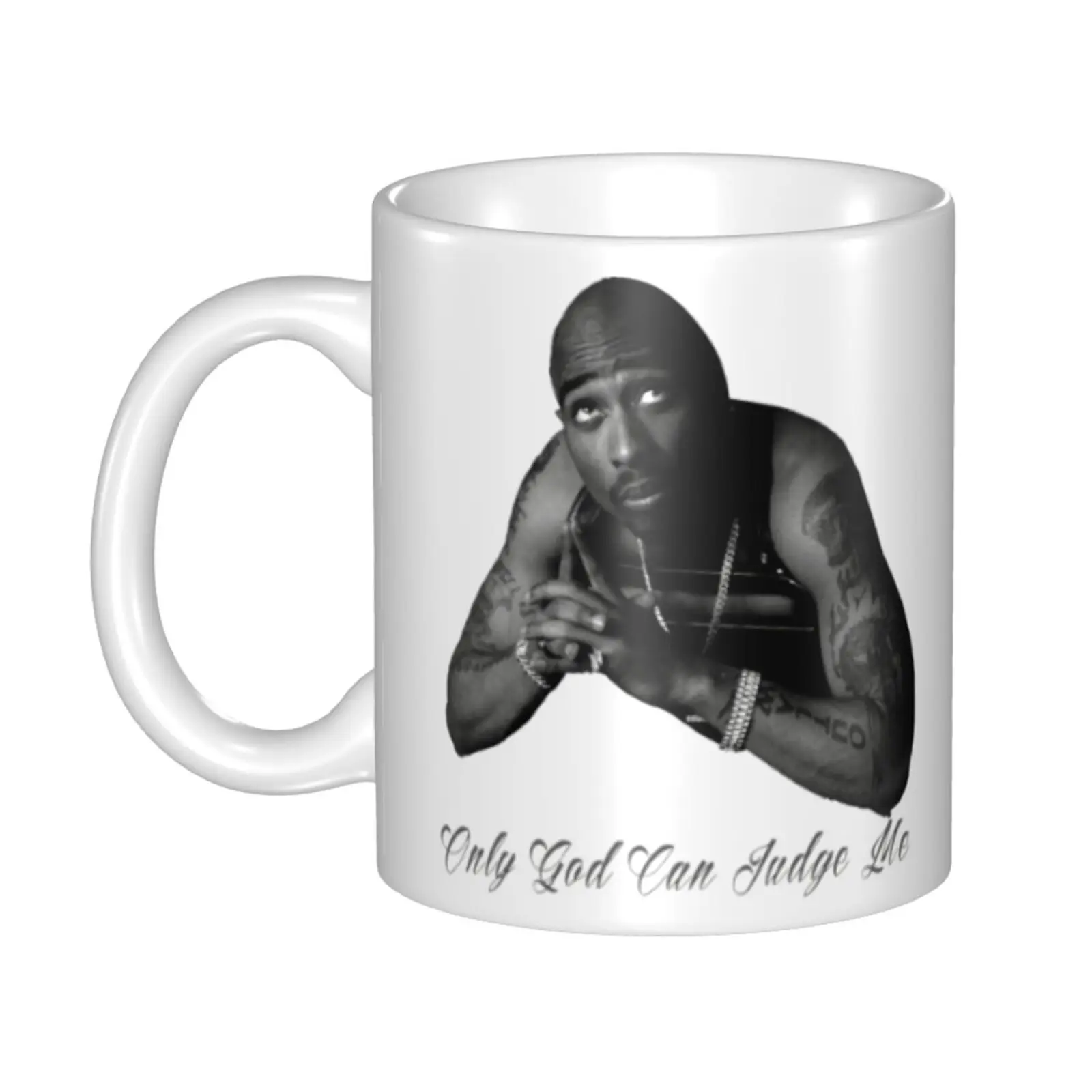 Фото Кофейные чашки 2Pac Thug Life Tupac Shakur, кофейные чашки, Современная гладкая чашка для спальни, практичные декоративные чашки №1