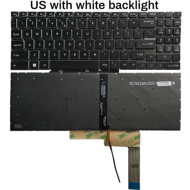 Клавиатура с подсветкой США для MSI CreatorPro M16 Z16P MS-15G1 Z17 Z17HX MS-17N1 17N2
