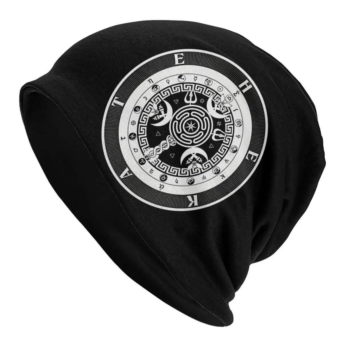 Шляпа головные уборы Тройная Лунная богиня Hecate Wheel Мужская Женская круглая тонкая шапка дизайнерские шапочки головные уборы