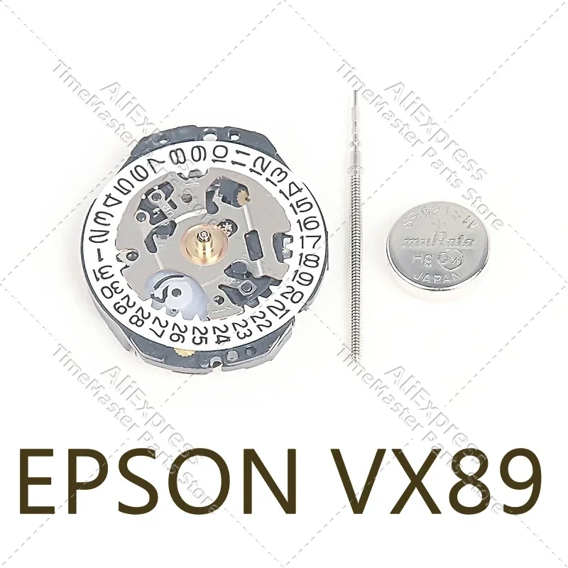 Новый оригинальный японский кварцевый механизм VX89E VX89, двухстрелочный механизм, дата на 3/6, запасные части для часового механизма, запасные части Аксессуары для часов