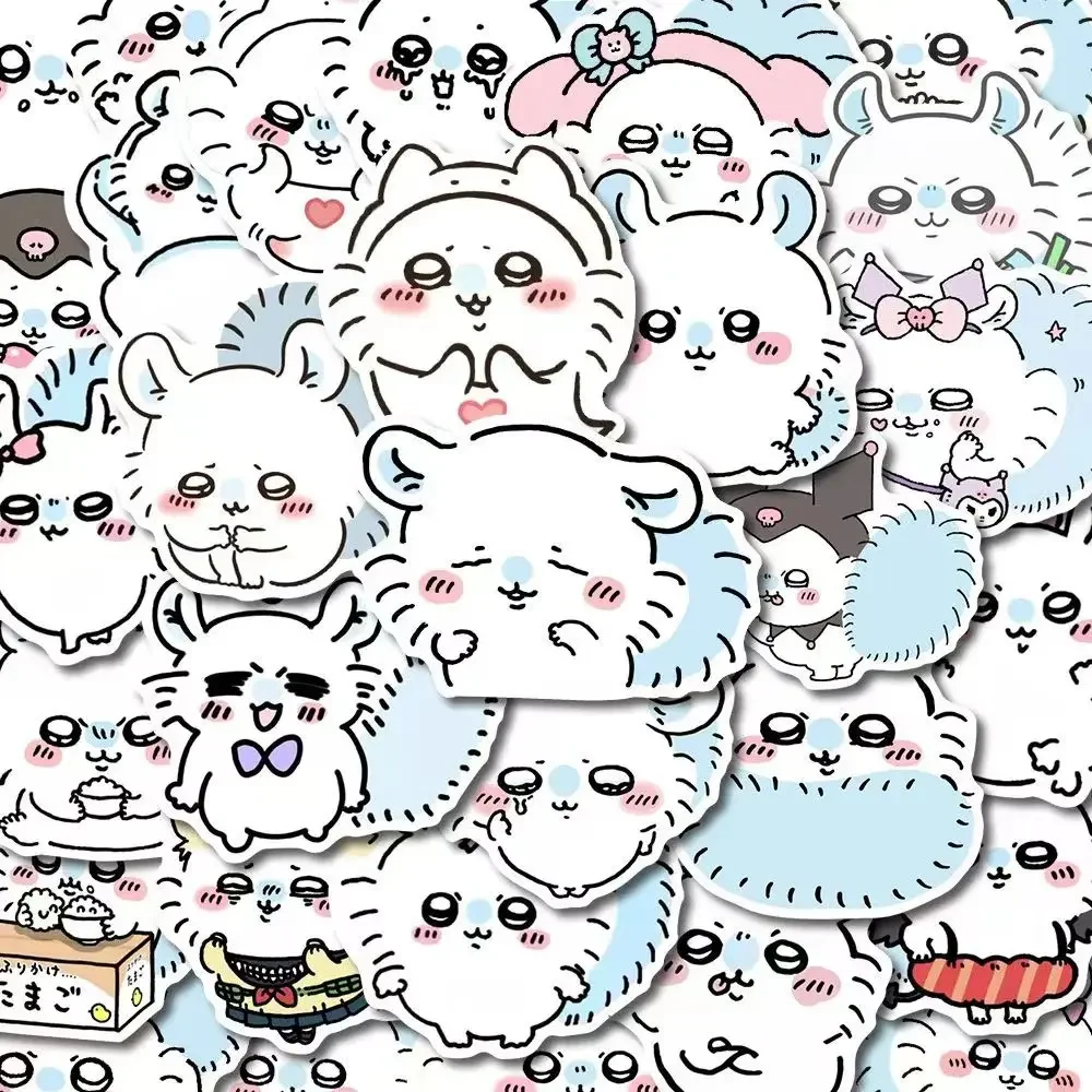 Chiikawa 54 шт. наклейки ちいかわFlying Squirrel モン вместе Cute Cartoon Super Cute Momoka Desktop Mobile Phone Notebook Водонепроницаемая наклейка