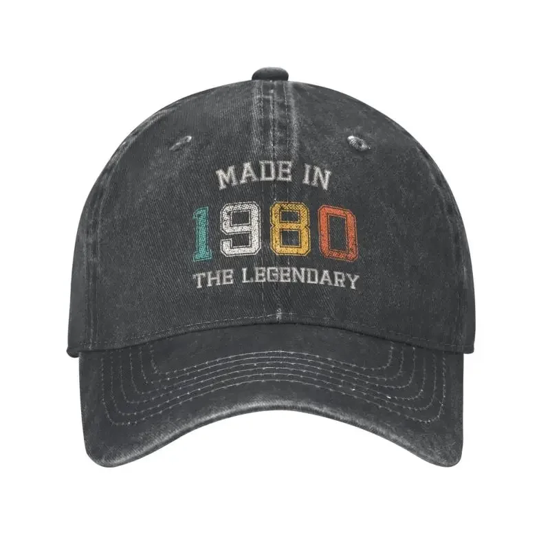 Классическая хлопковая Бейсболка унисекс, сделанная в 1980 году, для взрослых, легендарные, рождены в 1980 году, подарок на день рождения, шапка для папы для мужчин и женщин
