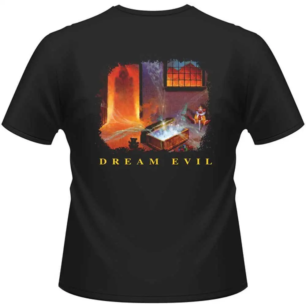 Новинка, официальная черная футболка Dio «Dream Evil»