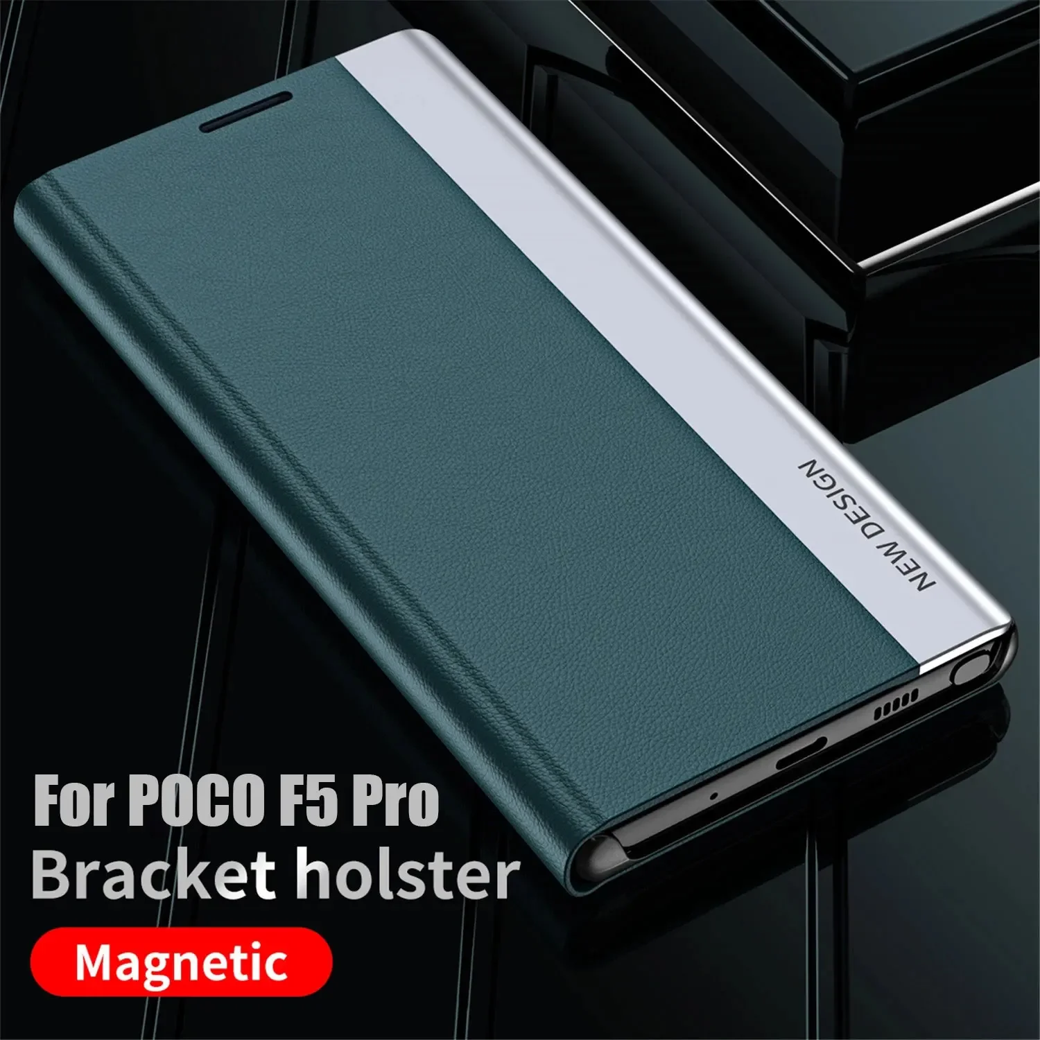 Кожаный флип-чехол для Xiaomi POCO X6 M6 Pro F5 X5 5G X3 X4 Pro M5S 13 12, пыленепроницаемый, водонепроницаемый, нескользящий