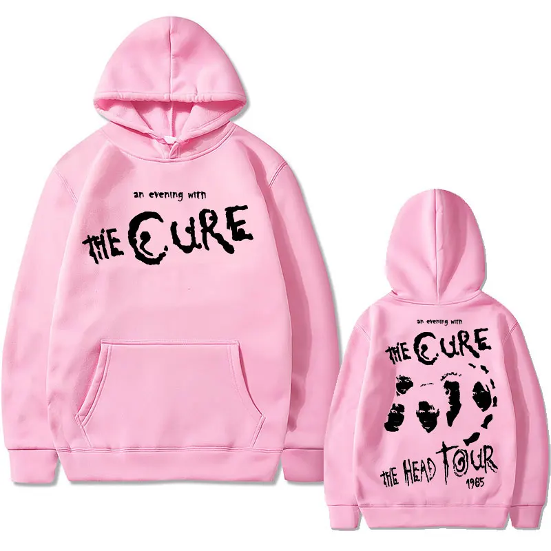 Фото Толстовка Rock The Cure The Head Tour с капюшоном, Gambar Cetak Grafis, модная Женская толстовка с капюшоном №5