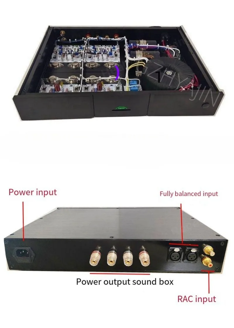 Amplificador Transisión equilibrada, устройство звука HIFI con NAP250-X, männ brit Verbind, Nap250