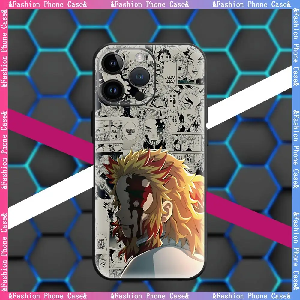 Kimetsu No Yaiba Kyojuro Rengoku Чехол для телефона AG Acrylic Soft care для iPhone 17 air 16 e 15 14 13 12 11 Plus Mini Pro Max (art.: 3920d145dcbc7) - 3920d145dcbc7
