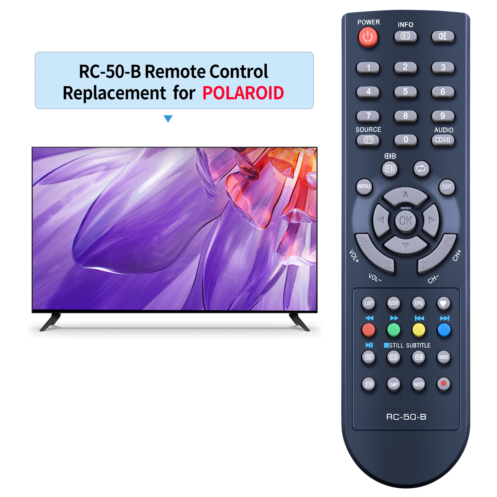 Фото Новый телефон с дистанционным управлением для NPG RC-50-B TV NL 2212 HFB, светодиодный, NL1910SHB №2