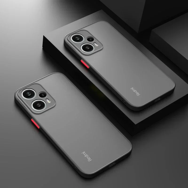 Роскошный Матовый силиконовый мягкий жесткий Гибридный чехол для Xiaomi Redmi Note 12 Turbo 11 11s 10 10s 9 9s Pro 10a 10c 9a 9c, задняя крышка