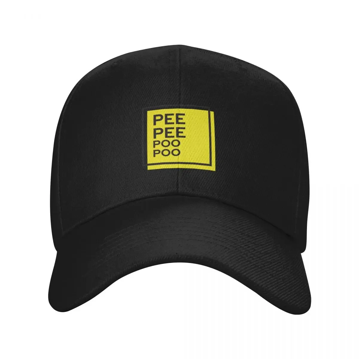 Фото Peepeepoopoo с желтым фоном Бейсболка зимние шапки для мужчин Гольф Женские шапки для солнца Мужские №2