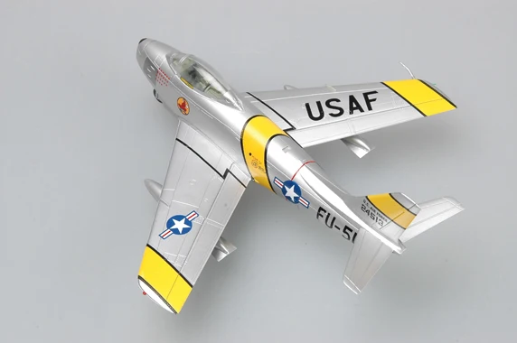 Фото Easymodel 37101 1/72 F-86F Saber Warcraft Серебряный FU513 FU972 Военная статическая пластиковая модель Коллекция или подарок №4