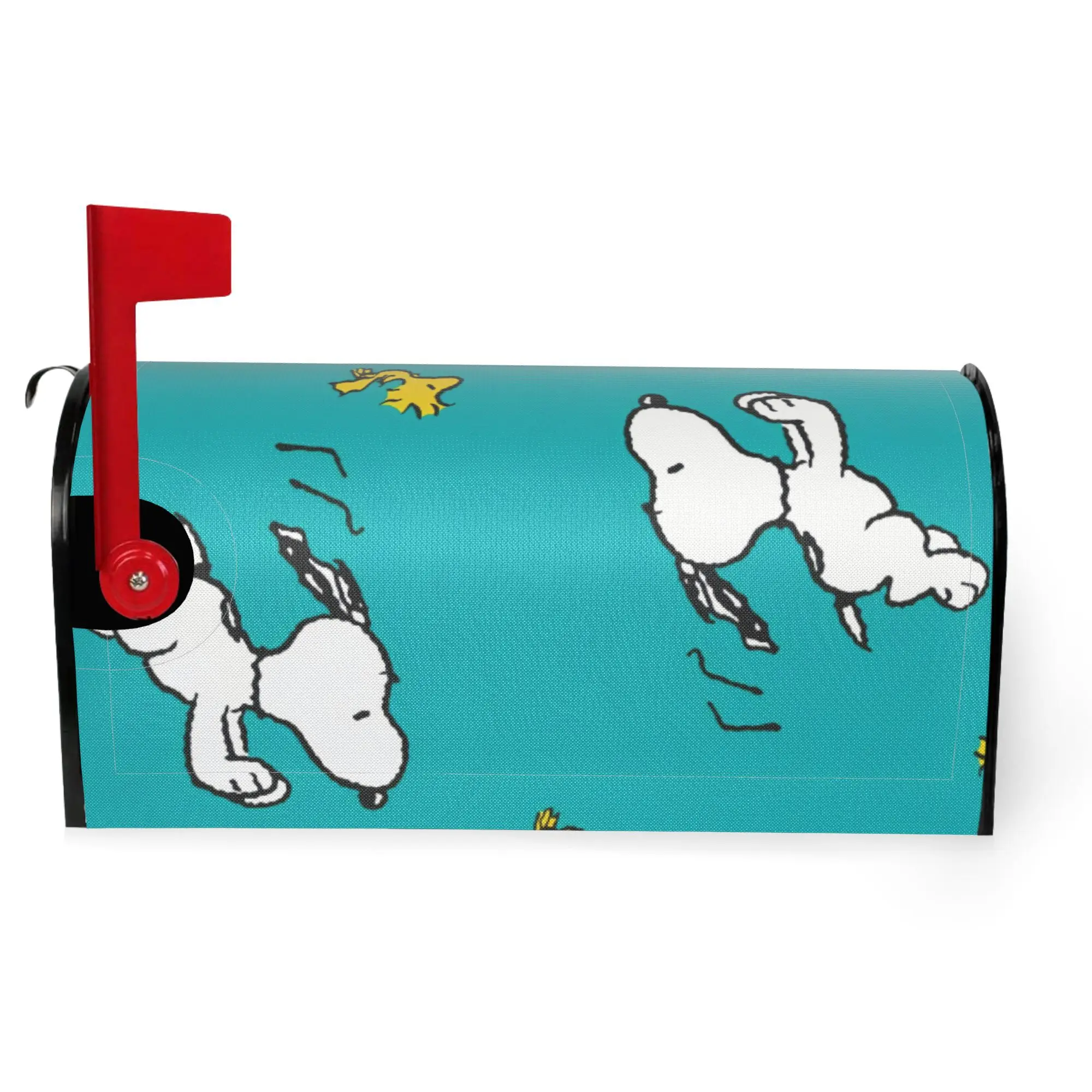Фото Snoopy водонепроницаемая ткань Оксфорд, магнитная крышка почтового ящика, солнцезащитный крем, крышка почтового ящика с буквами, обертка для почтового ящика, садовый декор №2