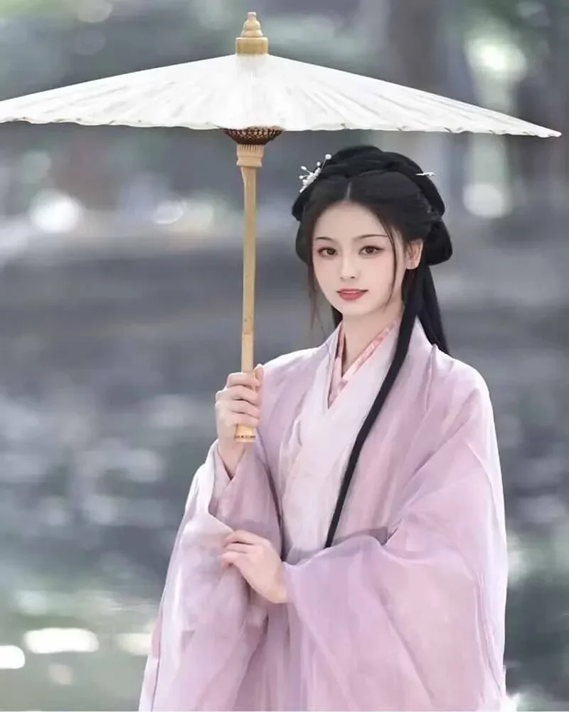 Фото Женское платье Hanfu для косплея, раннее традиционное танцевальное платье Hanfu, фиолетовое платье Hanfu для женщин, большие размеры XL №4