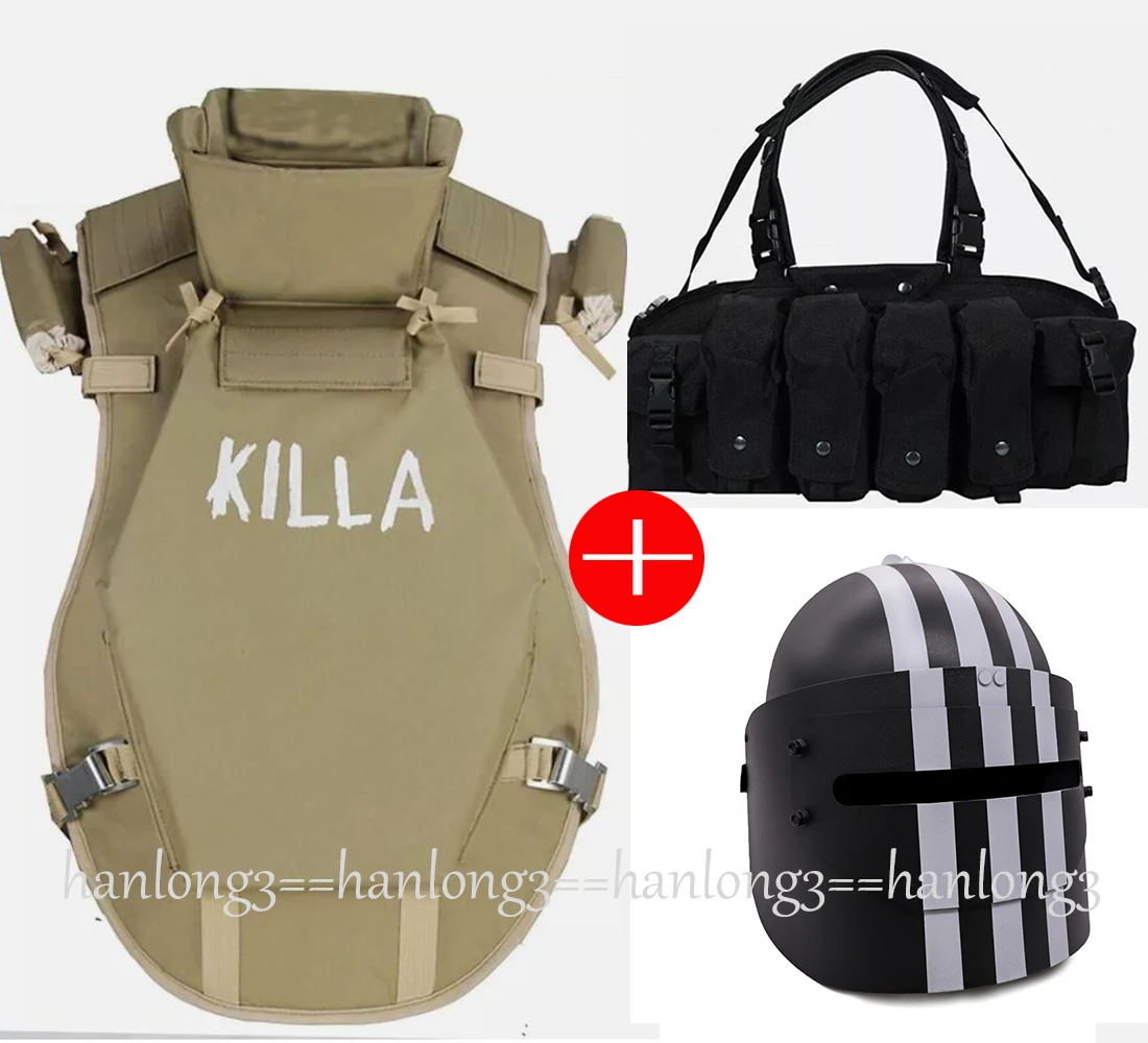 Куртка Russian Killa Armor Version, бронежилет, черная сумка с вешалками, тяжелый шлем MASKA, 6b13 Спорт и развлечения