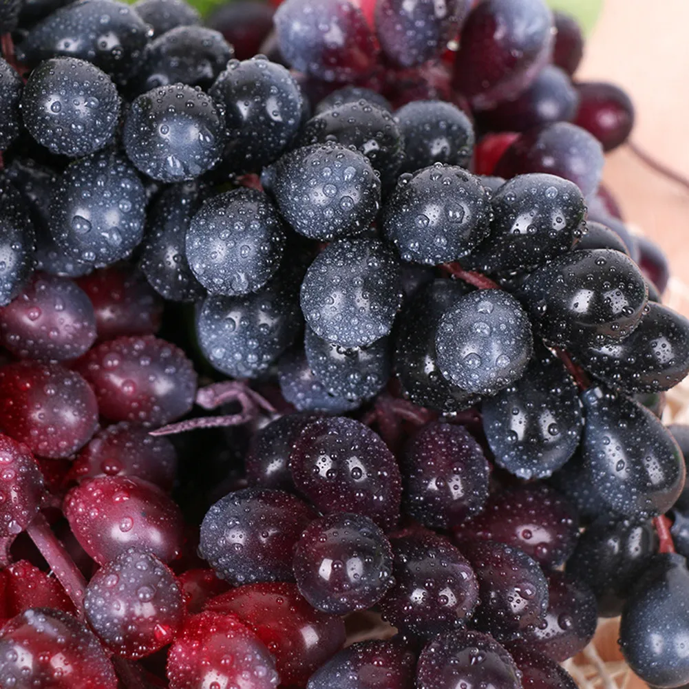 Фото Искусственные фрукты, виноградные продукты, реалистичное искусственное растение, украшение для дома и офиса, обучающее оборудование №2