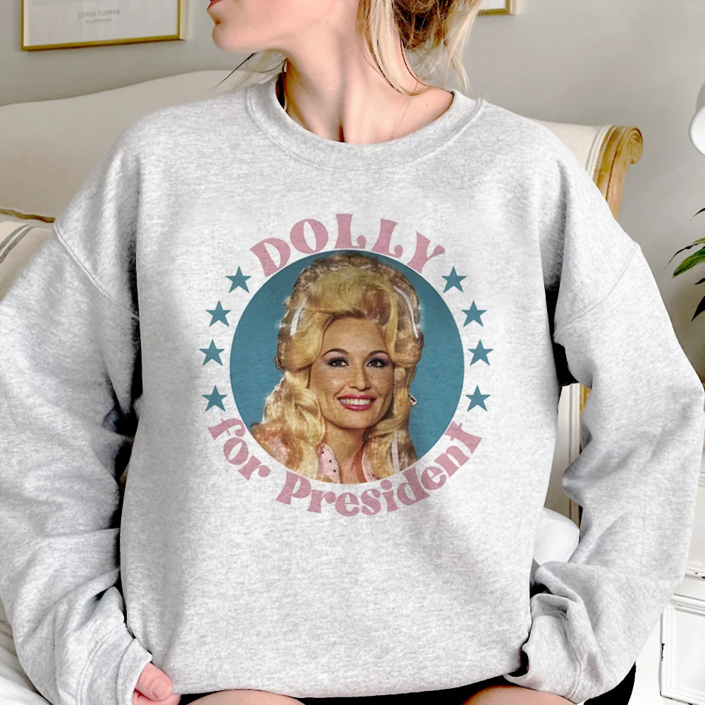 Толстовки с капюшоном Dolly Parton, Женская флисовая уличная одежда с графическим рисунком, рубашка с капюшоном в стиле Харадзюку, пуловер, женская рубашка с капюшоном в Корейском стиле