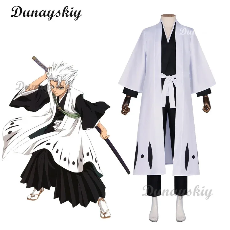 COSda@Cosplay@Anime Bleach 11th Division Captain Aizen Sousuke костюмы для косплея кимоно униформа костюм мужская одежда на Хэллоуин COSda@C