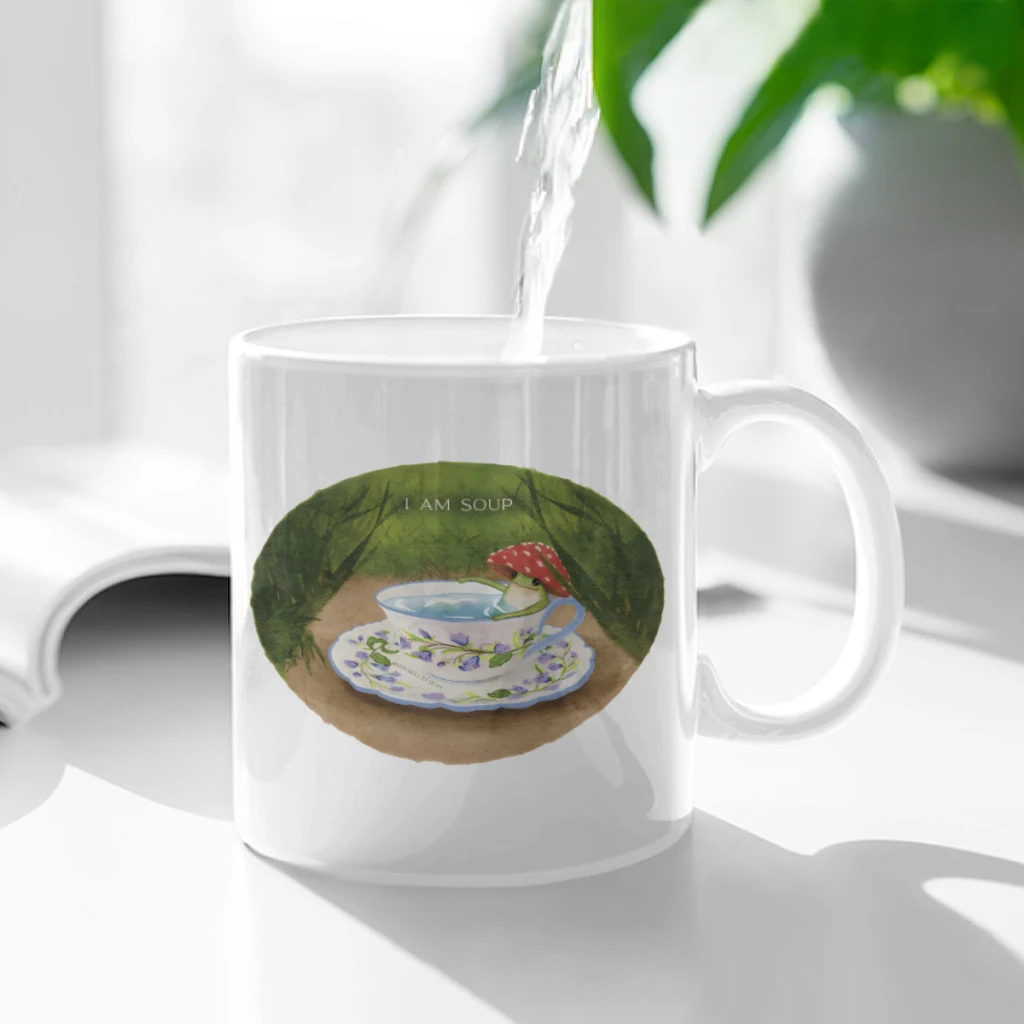 Керамическая чашка I Am Soup, кофейная овсяная чашка для завтрака, кружка для творческой личности