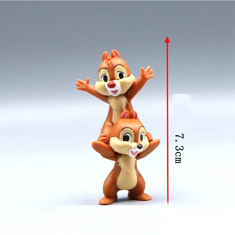 Фото 7 см Kawaii Disney Дональд Дак Чип Дейл Фигурка Мини Модель Хобби Игрушка Подарок На День Рождения Торт Украшения Партии Детская Очаровательная Кукла №3